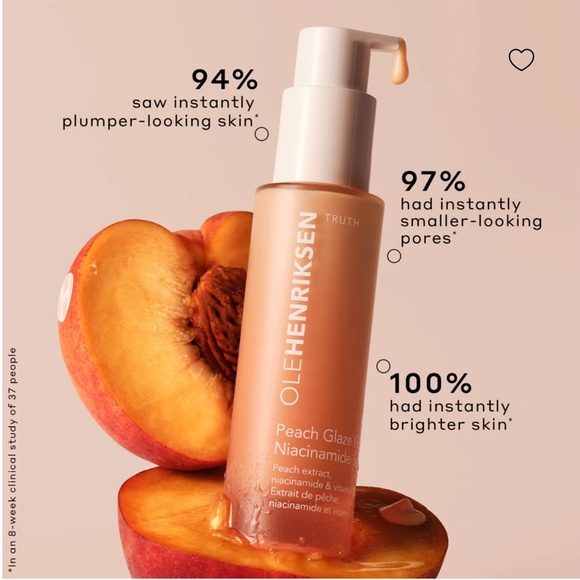 💋2/$25 Ole Henriksen peach glaze glow niacinamide serum - Picture 5 of 11